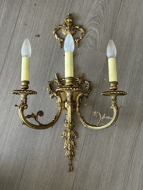 Image 1 of Empire Stijl Kandelaar Wandlamp Art Deco Vintage Lamp