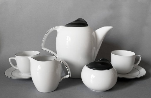 Zeldzaam theeservies in space-age/modernistische stijl van Winterling, Beieren, Duitsland, 1980.