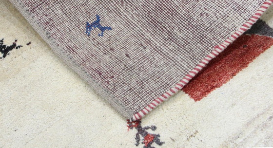 Image 1 of Original Persian carpet Gabbeh Ghashghai Oriental carpet 219 cm x 195 cm Old Natural