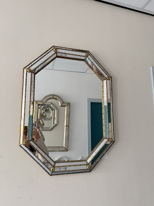 Spaanse vintage mozaïek spiegel