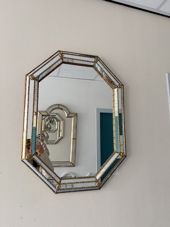 Image 1 of Spaanse vintage mozaïek spiegel