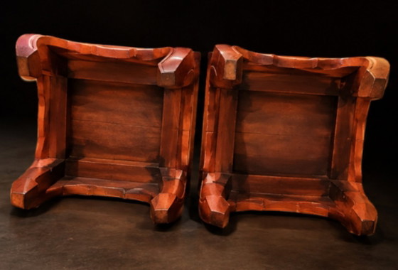 Two characterful Oriental opium side tables – Wood (photo 5 of 5)