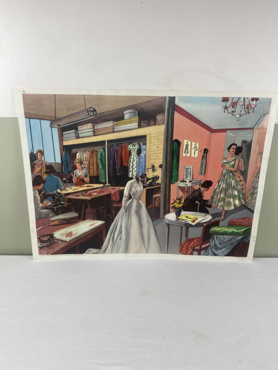 Image 1 of Manifesto scolastico Rossignol Elocution CE3 “Laboratorio di cucito”