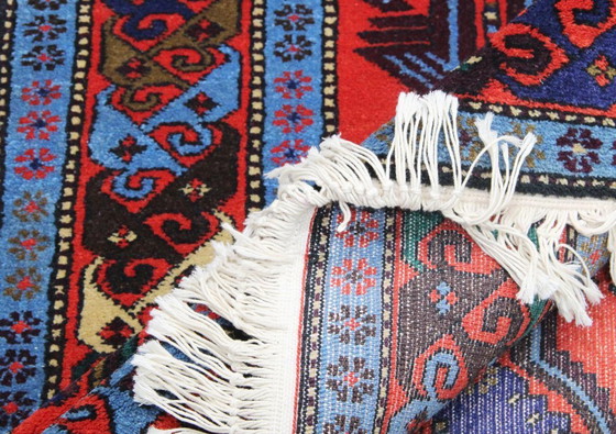 Image 1 of Origineel Kazachs-Russisch wollen tapijt, antiek, 230 x 135 cm