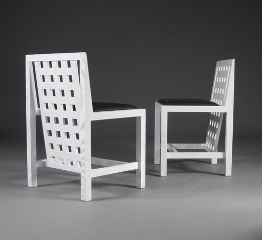 2 Sedie, Riproduzione, Poltrona Candida Cottage, Charles Rennie Mackintosh, Nuovo – fauteuils, Wood (photo 2 of 5)