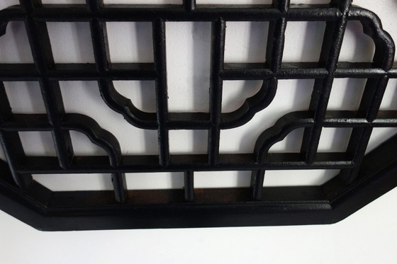 Image 1 of Pannello murale ottagonale in legno intagliato, metà del XX secolo, Cina