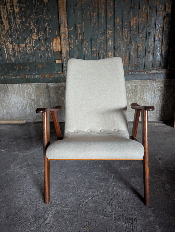 Image 1 of Vintage teak lounge stoel- Louis van Teeffelen/ Webe- 1960