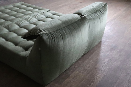 Image 1 of Le bambole bed in green velvet By Mario Bellini for B&B Italia, 1970s