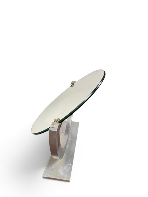 Italienischer Art-Deco-Spiegel aus den 1950er Jahren – Glass, Metal (photo 7 of 7)