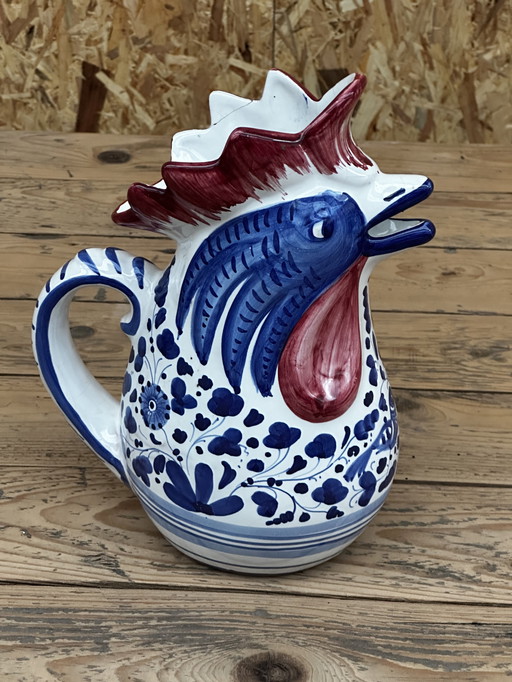 Pichet Coq céramique Deruta - Vintage Italy  70’s