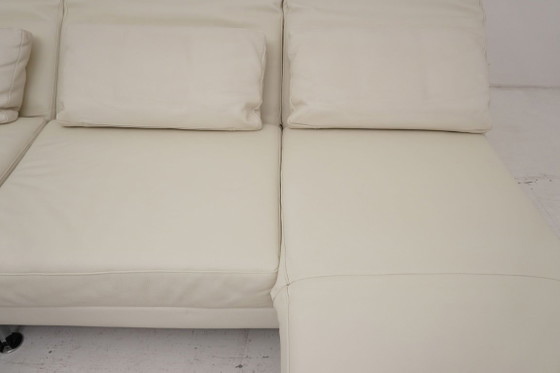 Brühl & Sippold Moule Lounge Sofa Couch White Leather Multifunctional – Modular sofas (photo 8 of 11)