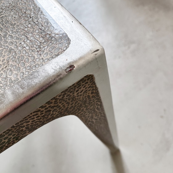 Midcentury Vietnamese Eggshell Lacquer Table – Dining tables, Silver, Wood (photo 14 of 15)
