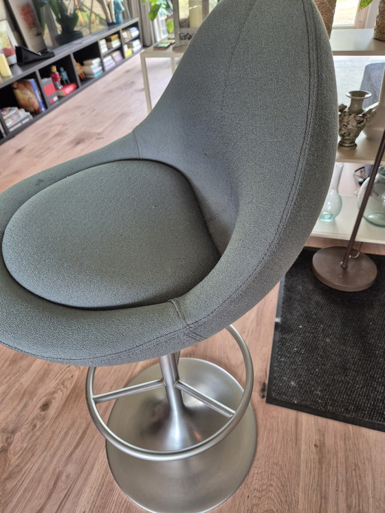 Image 1 of Barstool Johansen in excellent condition, color gray-blue