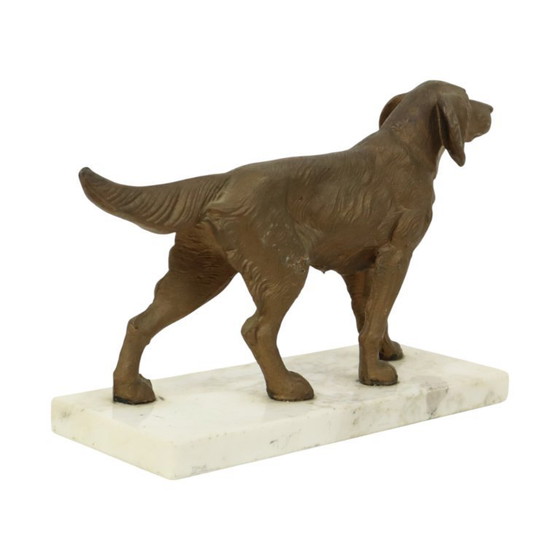 Image 1 of Art Deco Dog on Marble Base