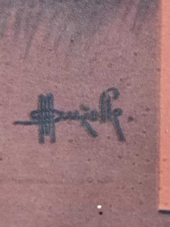 Image 1 of Affiche publicitaire Maïzena vintage 