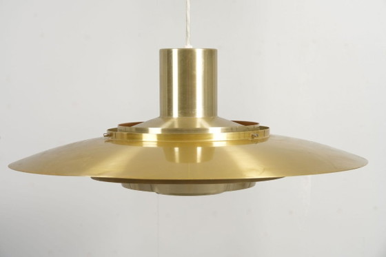 PAIRE SUSPENSIONS LAMPES VINTAGE DESIGN SCANDINAVE KASTHOLM FABRICIUS P376 KF2 (photo 4 of 6)