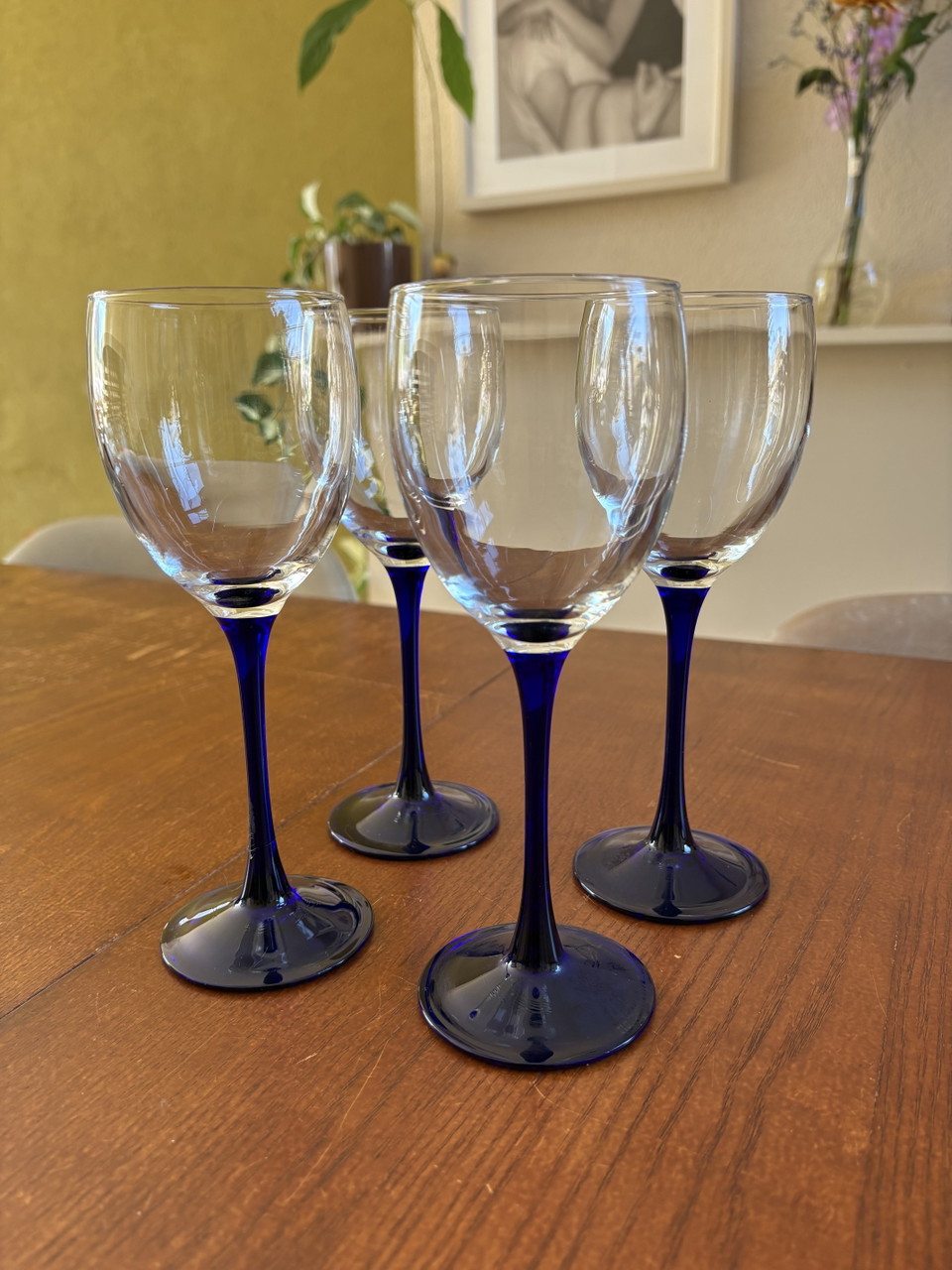Bicchieri da vino vintage Luminarc Neptune blu - Set da 4
