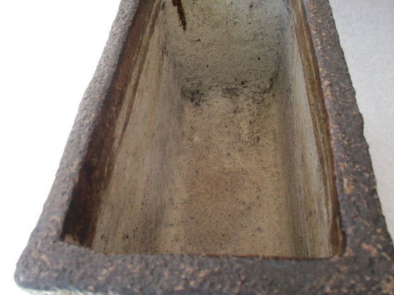 Image 1 of Jardinera marrón/beige, Potterij Zaalberg, De Rijn (1950-1960), Marcada, NL.