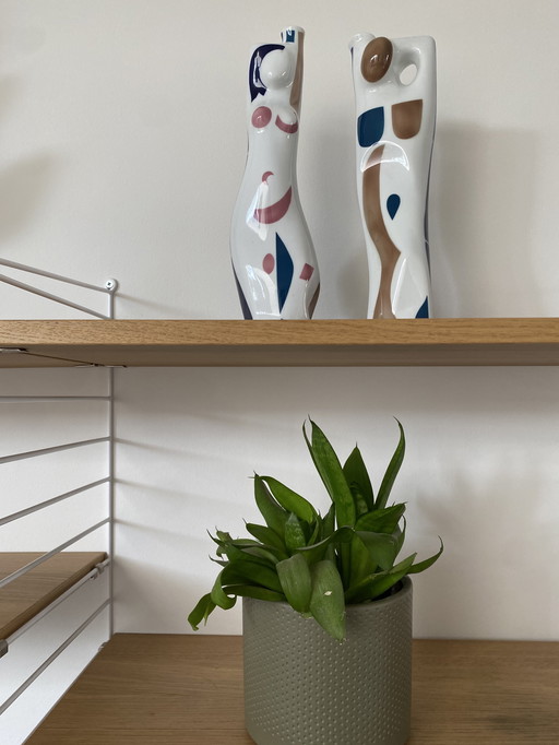 Sargadelos porcelain figurines/vases