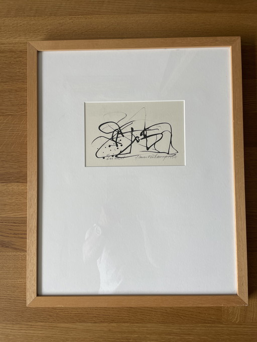 Simon Vinkenoog ha realizzato i suoi schizzi a olio Shrewd subterfuge e En Exil