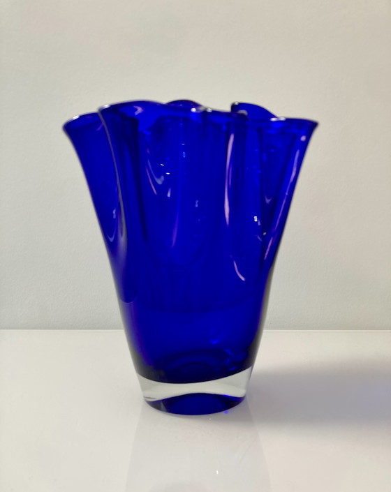 Image 1 of Kobaltblauwe servetvaas