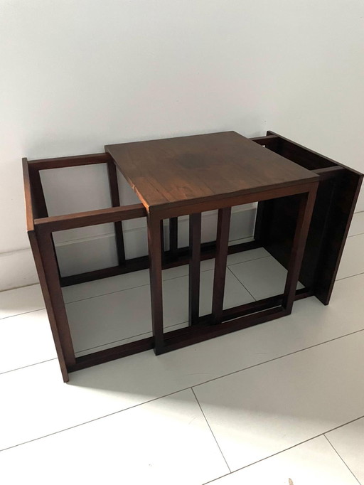 Kai Kristiansen Rosewood 'Cube' Nesting Tables For Vildberg Møbelfabrik