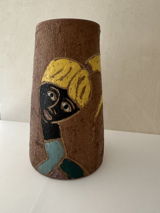 Fratelli Fanciullacci vaas met decor 50-70’s