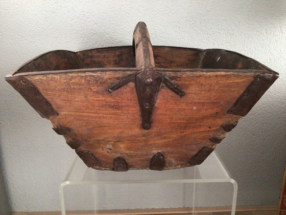 Image 1 of Vintage Chinese rijstmand met handvat