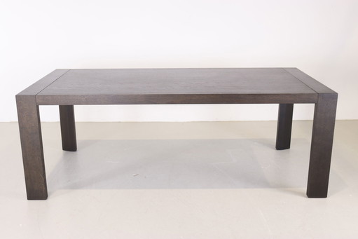 Tavolo da pranzo Arco Extenso in rovere nero