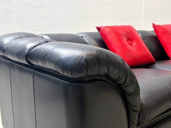 Image 1 of Elegantes Sofa von Poltrona Frau aus Leder, Italien, 1970er Jahre