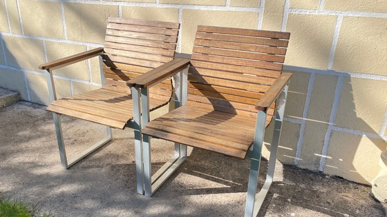 Image 1 of Pair of Esprit Karin Mobring armchairs from Ikea