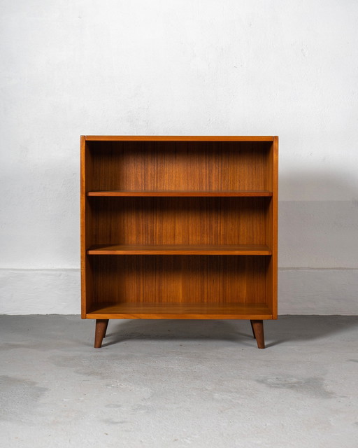 Mid Century Shelving Unit Or Bookcase Made Of Solid Teak