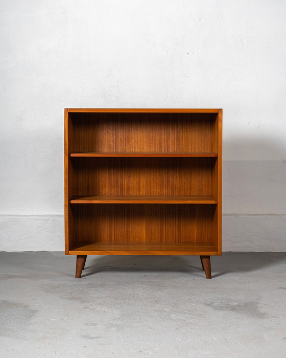 Image 1 of Mid Century Shelving Unit Or Bookcase Made Of Solid Teak