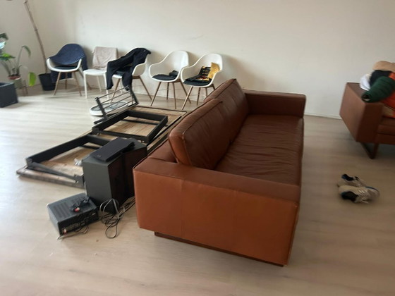 Image 1 of Lederland zwei wunderschöne braune Ledersofas