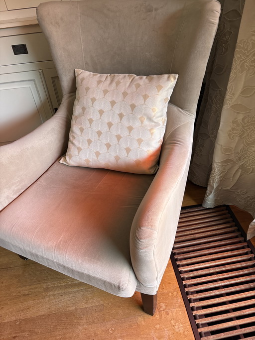 poltrona relax classica beige
