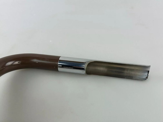 Image 1 of 60s 70s table lamp Ingo Maurer Gulp tube lamp chrome metal Space Age