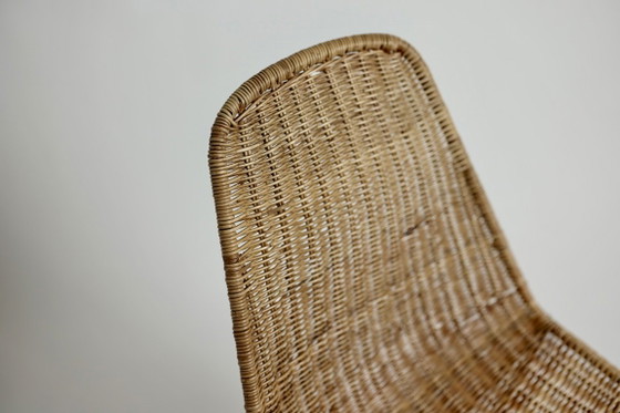 Vintage Basket Chair Gian Franco Legler, 1960s – Dining chairs, Iron, Wicker (photo 7 of 17)