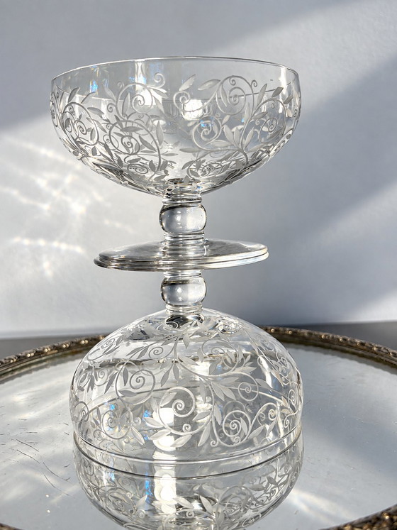 2 Coppe Champagne Golfe Juan Baccarat – Bicchieri e caraffe, Cristallo (photo 4 of 11)