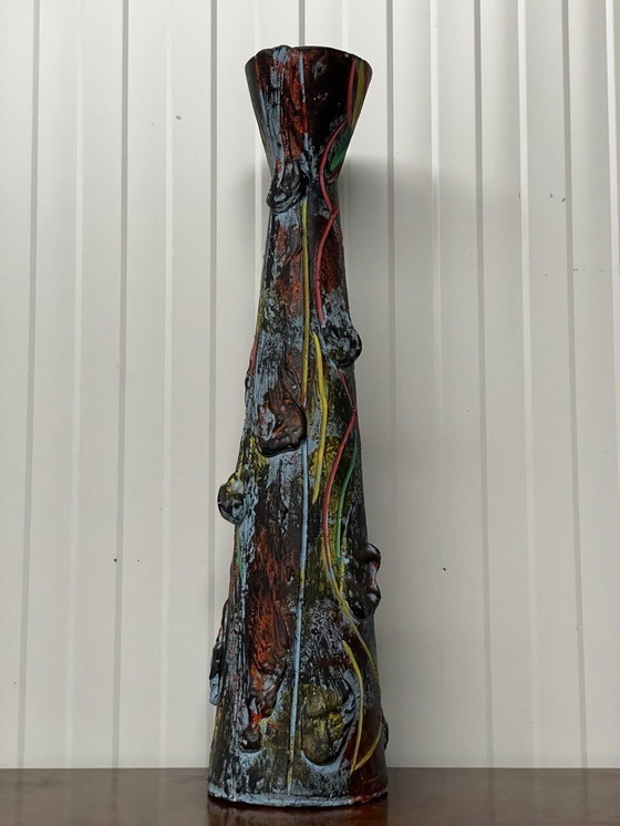 Image 1 of Un vaso vintage colorato extra large