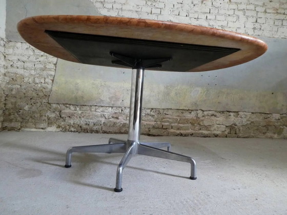 Esstisch von Giancarlo Piretti für Castelli aus Terrakotta-Travertin – Esstische, Aluminium, Design (photo 11 of 13)