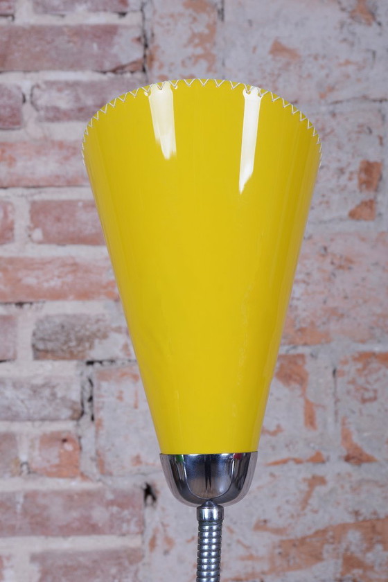 Gerestaureerde staande lamp uit het midden van de 20e eeuw, van Lidokov-Boskovice, chroom, Tsjechië, jaren (photo 6 of 13)