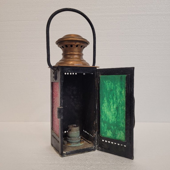 Image 1 of Linterna técnica ferroviaria, H. Luchaire, años 20 - Francia