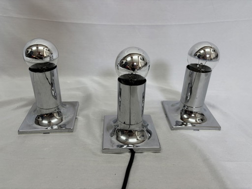 Set aus 3 Vintage "Tube" Lampen Rolf Krüger Staff Leuchten