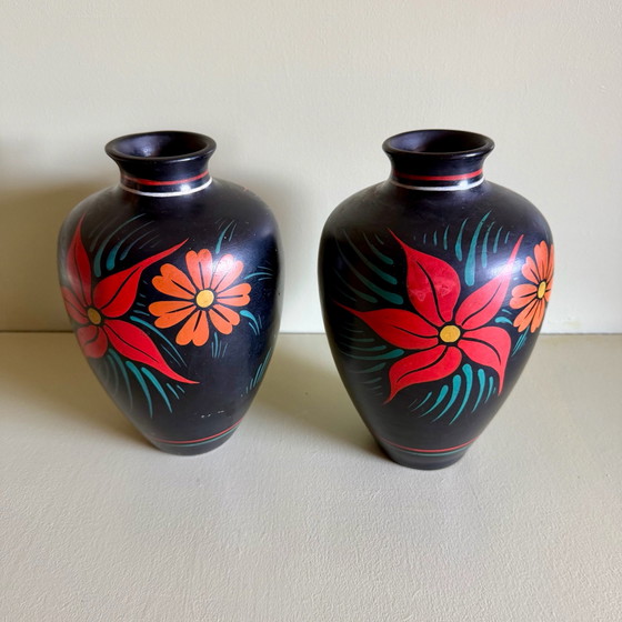 Set di Vasi di Kunstaardewerkfabriek Ed Antheunis, Ceramica, Verde (foto 9 di 9)