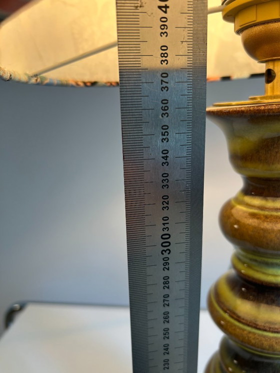 Image 1 of Juego de 2 lámparas: forma de pagoda de los años 60 con esmalte degradado verde