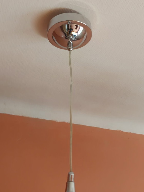 2x Pendelleuchten aus verchromtem Metall im Space-Age-Stil (photo 10 of 10)