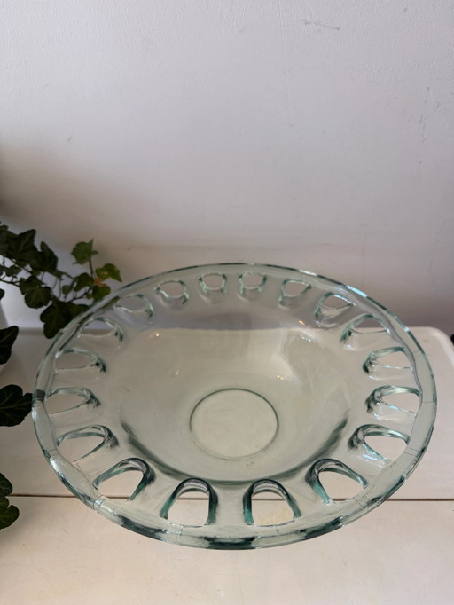 Ciotola in vetro verde Georgia Mid-Century