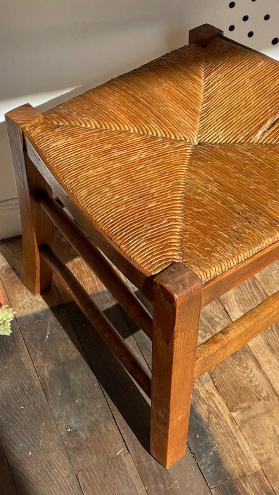 Image 1 of Tabouret paille esprit campagne