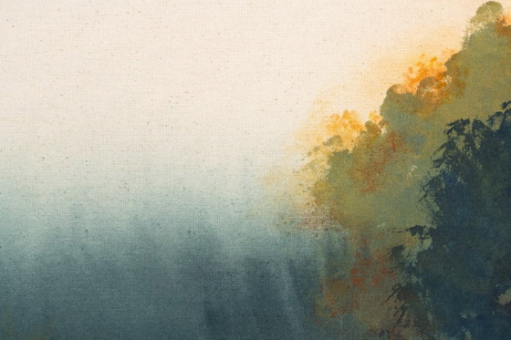 Wildzwemmen bij zonsondergang – Schilderijen & Tekeningen, Canvas (photo 16 of 18)