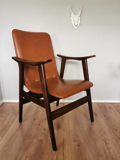 Fauteuil vintage du milieu du siècle (Louis van Teeffelen)